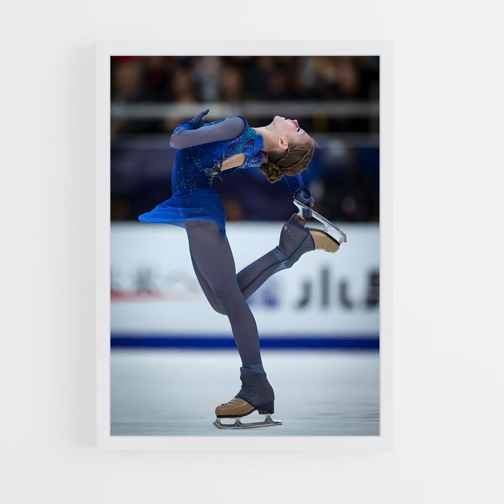 Poster Étoile Glacée – affiche Patinage artistique (vue 3)